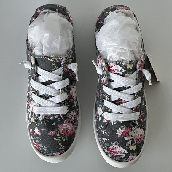 So Floral Comfy Memory Foam Sneakers Women's Size 11-NWT- Rare - Picture 2 of 8